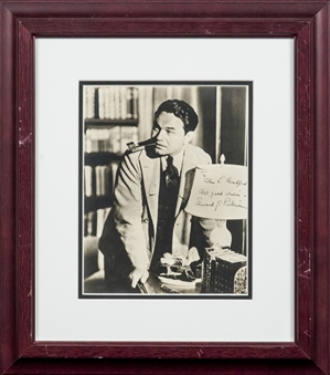Edward G Robinson Signed and Inscribed 8x10 Framed Photo (JSA LOA)